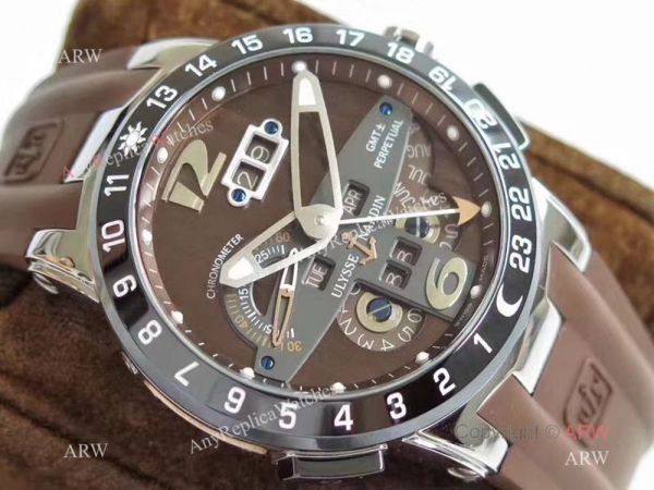 Swiss Grade Fake Ulysse Nardin El Toro SS Brown Dial Watch Swiss Grade Fake Ulysse Nardin El Toro SS Brown Dial Watch