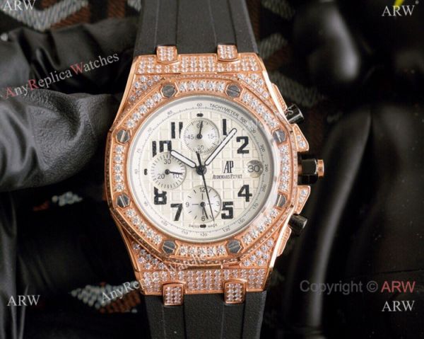 Replica Audemars Piguet Royal Oak Offshore Watch Rose Gold Iced Out Replica Audemars Piguet Royal Oak Offshore Watch Rose Gold Iced Out