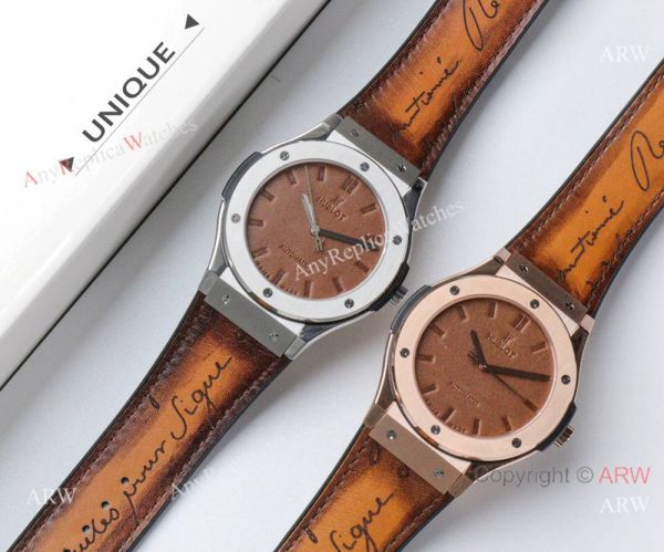 Swiss Grade Copy Hublot Classic Fusion V3 HUB1100 Watch Berluti Strap Swiss Grade Copy Hublot Classic Fusion V3 HUB1100 Watch Berluti Strap