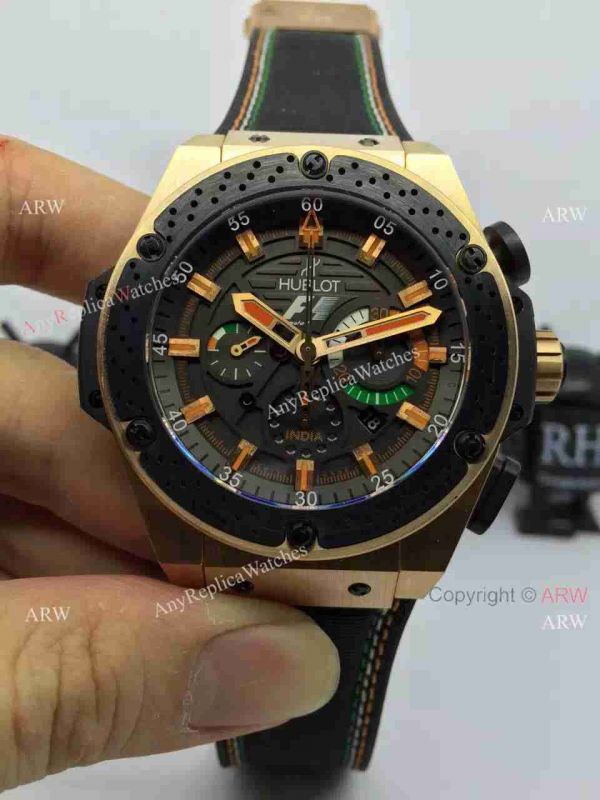 Copy Hublot F1 Geneve Watch Rose Gold Case Copy Hublot F1 Geneve Watch Rose Gold Case