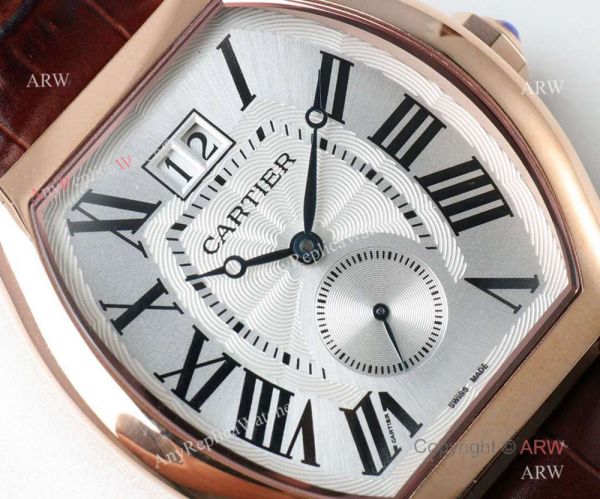 Swiss Grade Cartier Tortue de Watch Replica Silver Roman Dial Swiss Grade Cartier Tortue de Watch Replica Silver Roman Dial
