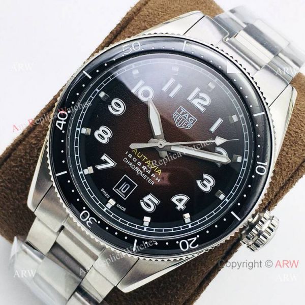 AAA Replica TAG Heuer Autavia Chocolate Dial Watch Swiss 2836 AAA Replica TAG Heuer Autavia Chocolate Dial Watch Swiss 2836