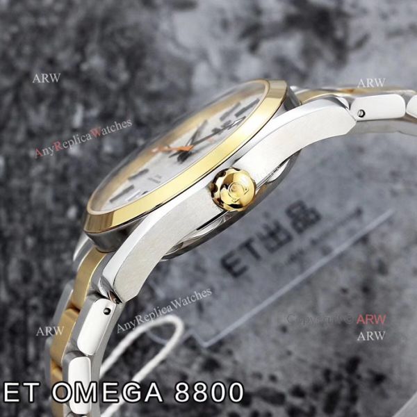 ET V4 Swiss ETA 8800 Omega Seamaster Superluminova 2 Tone Watch ET V4 Swiss ETA 8800 Omega Seamaster Superluminova 2 Tone Watch