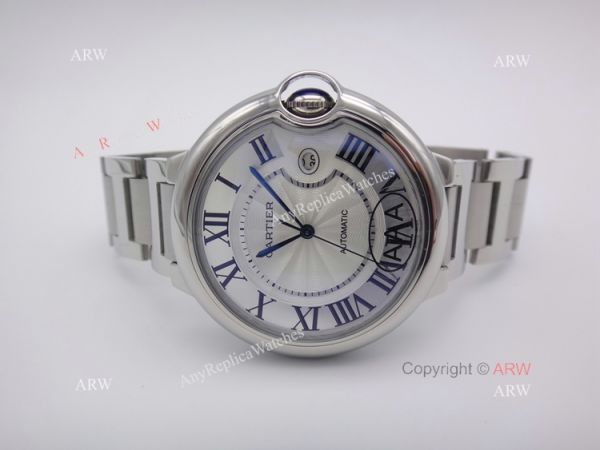 42mm Cartier Ballon Bleu Copy Watch Silver Steel QUARTZ Movement 42mm Cartier Ballon Bleu Copy Watch Silver Steel QUARTZ Movement