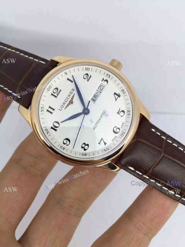 Copy Swiss Longines Watch Yellow Gold Brown Leather Copy Swiss Longines Watch Yellow Gold Brown Leather