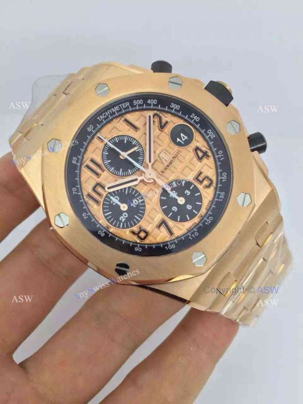 Knockoff Audemars Piguet Rose Gold Watch / Rose Gold Dial Swiss Grade Knockoff Audemars Piguet Rose Gold Watch / Rose Gold Dial Swiss Grade
