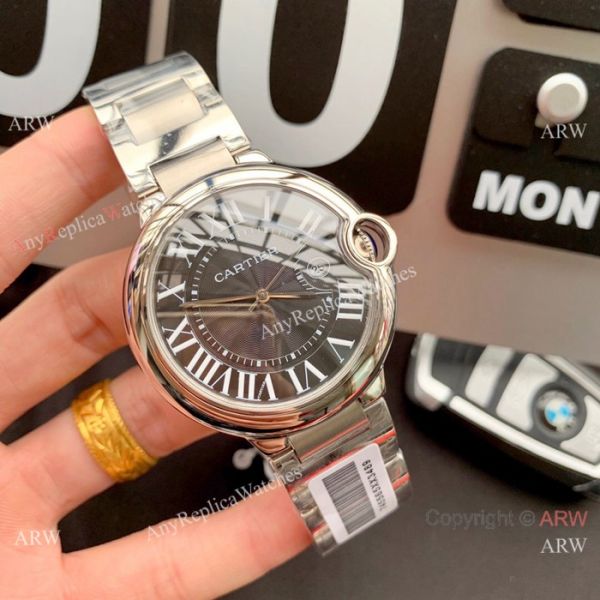 Cartier Ballon Bleu de Stainless Steel 42mm Watch New Blue Face Cartier Ballon Bleu de Stainless Steel 42mm Watch New Blue Face