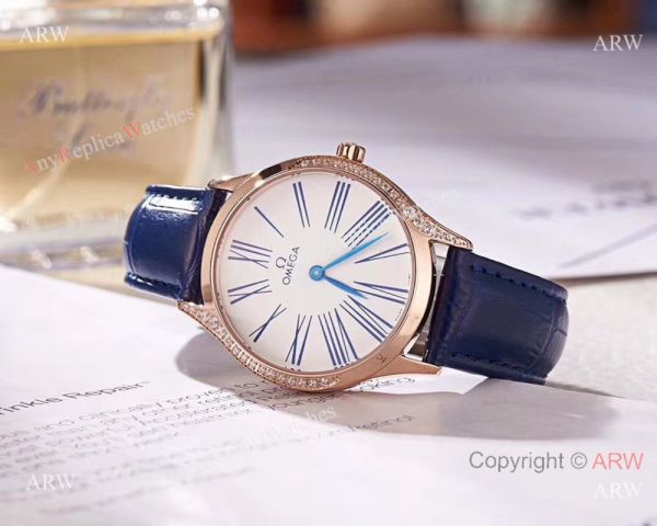 2018 Copy Omega De Ville Tresor Lady Watch Rose Gold Case 2018 Copy Omega De Ville Tresor Lady Watch Rose Gold Case