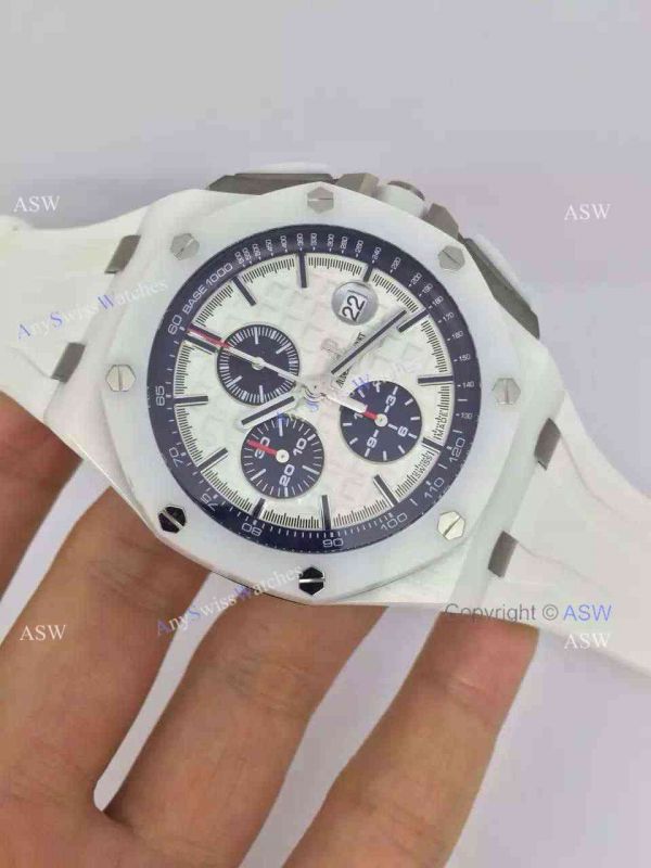 Copy Swiss Audemars Piguet The carbon fiber White Ceramic White Rubber Watch Copy Swiss Audemars Piguet The carbon fiber White Ceramic White Rubber Watch