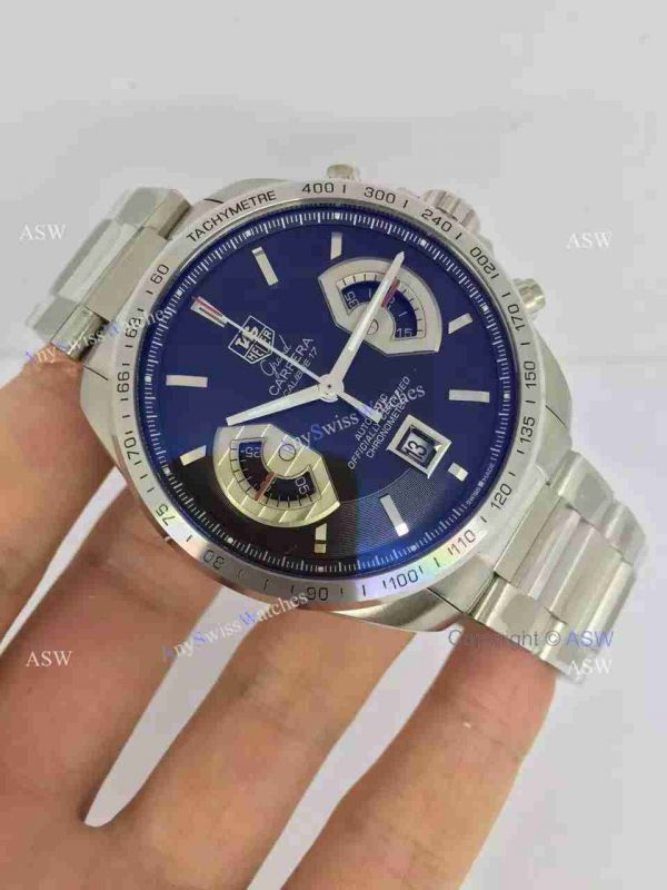 Super Clone Tag Heuer Grand Carrera Calibre 17 RS3 Watch SS black Dial Super Clone Tag Heuer Grand Carrera Calibre 17 RS3 Watch SS black Dial
