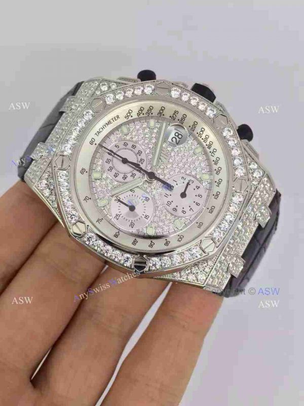 Swiss Replica Audemars Piguet Watch Diamond Dial / Diamond Case Swiss Replica Audemars Piguet Watch Diamond Dial / Diamond Case