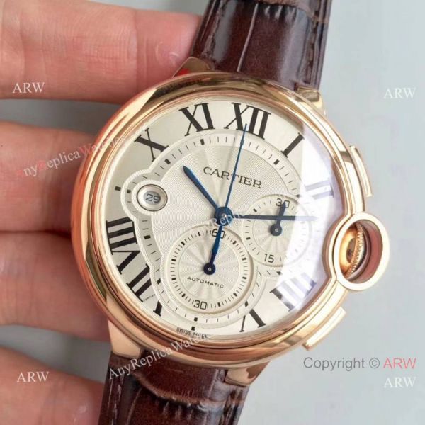 Swiss Copy Cartier Ballon Bleu Chronograph 8101 MC Watch Rose Gold Swiss Copy Cartier Ballon Bleu Chronograph 8101 MC Watch Rose Gold