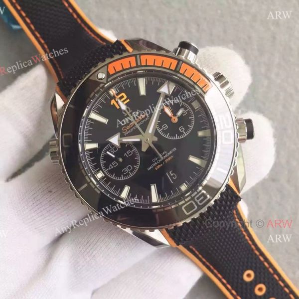 (OM)Swiss Replica Omega Seamaster 600m Master SS Black Chronograph Face (OM)Swiss Replica Omega Seamaster 600m Master SS Black Chronograph Face