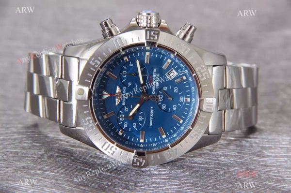 Knockoff Breitling COLT Stainless Steel White Chronograph Watch Knockoff Breitling COLT Stainless Steel White Chronograph Watch