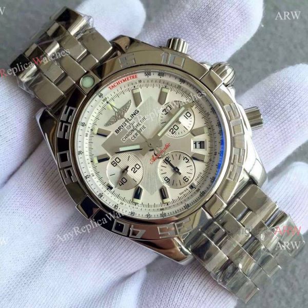 Replica Breitling Chronomat B01 SS Silver Dial Chronograph Watch Replica Breitling Chronomat B01 SS Silver Dial Chronograph Watch