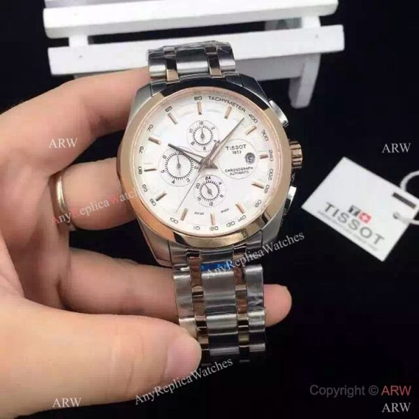 Tissot 2-Tone Rose Gold Black Dial Replica Watch T035 Tissot 2-Tone Rose Gold Black Dial Replica Watch T035