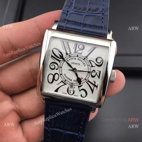 Franck Muller Master Square SS Blue Leather Copy Watch Franck Muller Master Square SS Blue Leather Copy Watch