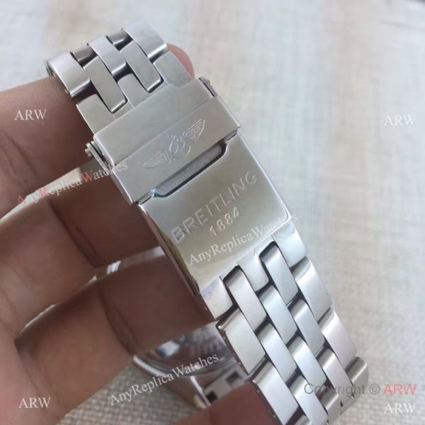 Breitling Chronomat B01 Stainless Steel Black Face Replica Watch Breitling Chronomat B01 Stainless Steel Black Face Replica Watch