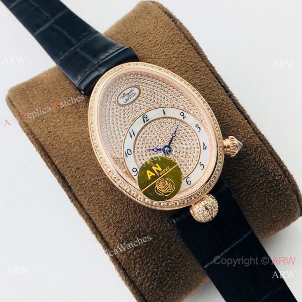 Swiss 1:1 Replica Breguet Reine De Naples Iced Out Watch Ladies Swiss 1:1 Replica Breguet Reine De Naples Iced Out Watch Ladies