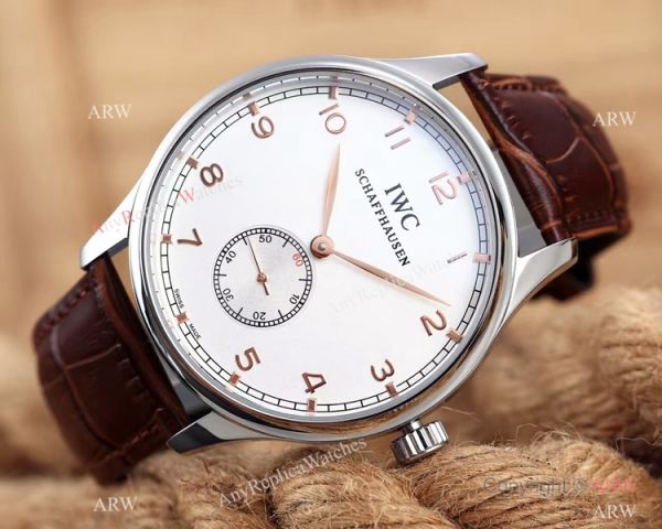 IWC Schaffhausen Portuguese 8 Days Replica Watch SS White Dial IWC Schaffhausen Portuguese 8 Days Replica Watch SS White Dial