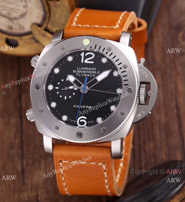 Replica Panerai Submersible Rubber Strap Watch Luminor Flyback PAM00614 Replica Panerai Submersible Rubber Strap Watch Luminor Flyback PAM00614