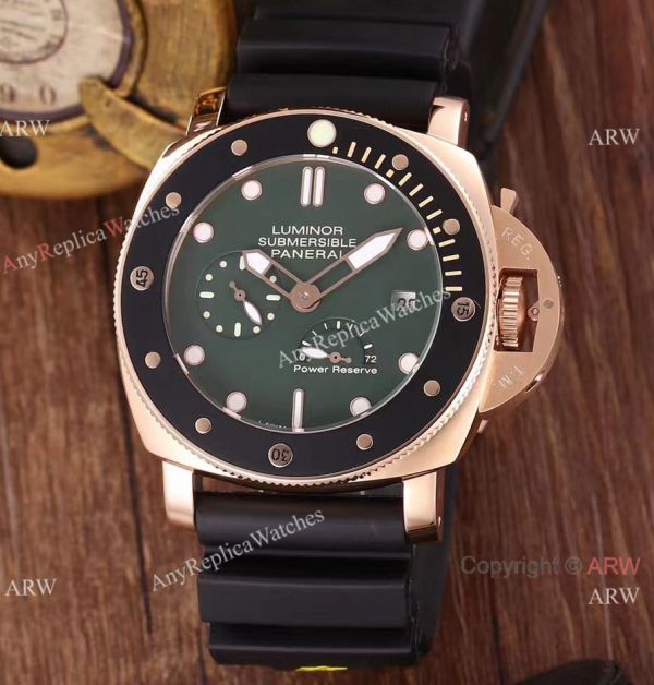 Newest Copy Panerai Luminor Submersible Power Reserve Watch Green Face Newest Copy Panerai Luminor Submersible Power Reserve Watch Green Face