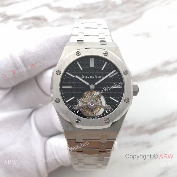 Audemars Piguet Replica Royal Oak Tourbillon 41mm Watch Stainless Steel Black Dial For Man Audemars Piguet Replica Royal Oak Tourbillon 41mm Watch Stainless Steel Black Dial For Man