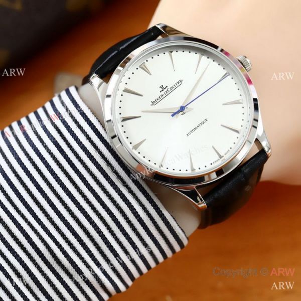 Best Copy Jaeger LeCoultre Master Ultra thin Men Watches SS Black Dial Best Copy Jaeger LeCoultre Master Ultra thin Men Watches SS Black Dial