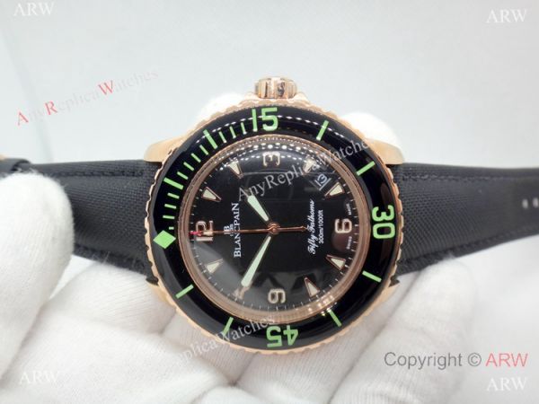 Swiss Quality Replica Blancpain Fifty Fathoms Men Watch Rose Gold Swiss Quality Replica Blancpain Fifty Fathoms Men Watch Rose Gold
