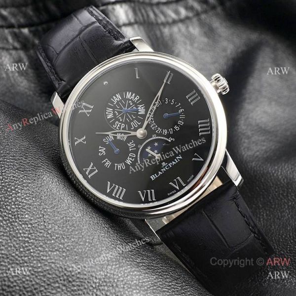 Swiss Replica Blancpain Villeret Perpetual Calendar Eta6654 Watch SS White Dial Swiss Replica Blancpain Villeret Perpetual Calendar Eta6654 Watch SS White Dial