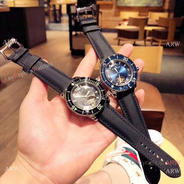 New Copy Blancpain Fifty Fathoms Tourbillon Watch SS Blue Dial SWISS QUALITY New Copy Blancpain Fifty Fathoms Tourbillon Watch SS Blue Dial SWISS QUALITY
