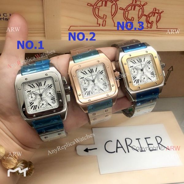 Replica Cartier Santos Chronograph Watch 38mm Replica Cartier Santos Chronograph Watch 38mm