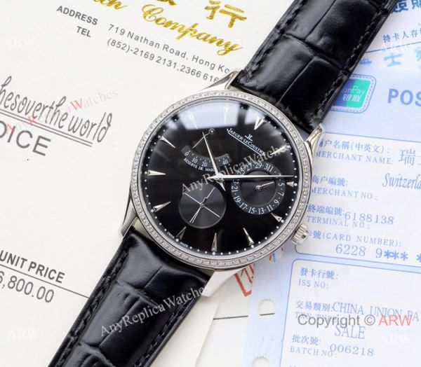 Jaeger-LeCoultre Master Ultra Thin Reserve de Marche Watches Diamond Bezel Blue Dial Jaeger-LeCoultre Master Ultra Thin Reserve de Marche Watches Diamond Bezel Blue Dial