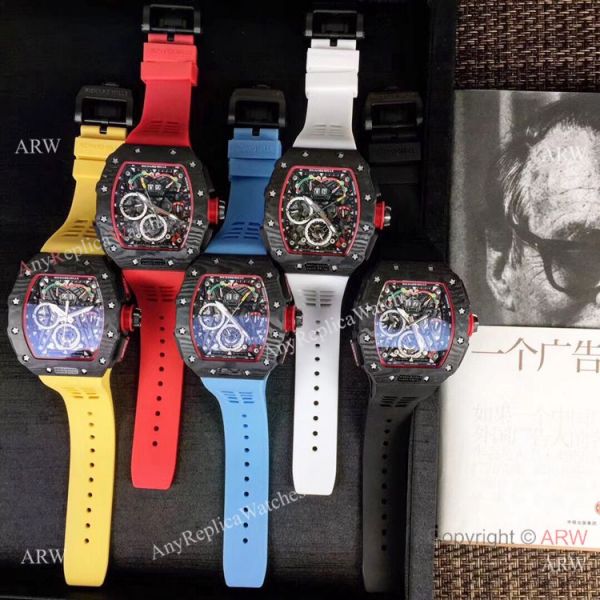 Swiss Quality Richard Mille RM50 03-01 McLaren F1 Skeleton Face Watch Carbon case Swiss Quality Richard Mille RM50 03-01 McLaren F1 Skeleton Face Watch Carbon case