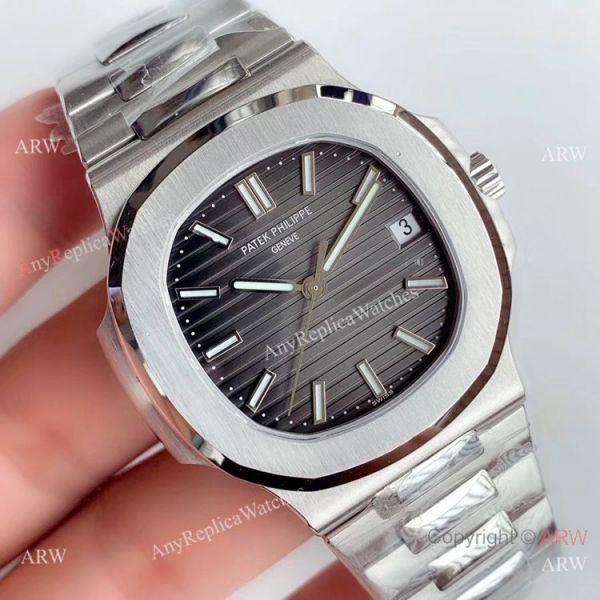 (GR) Swiss Grade Replica Patek Philippe Nautilus Cal 324 Watch Stainless Steel Gray Dial (GR) Swiss Grade Replica Patek Philippe Nautilus Cal 324 Watch Stainless Steel Gray Dial