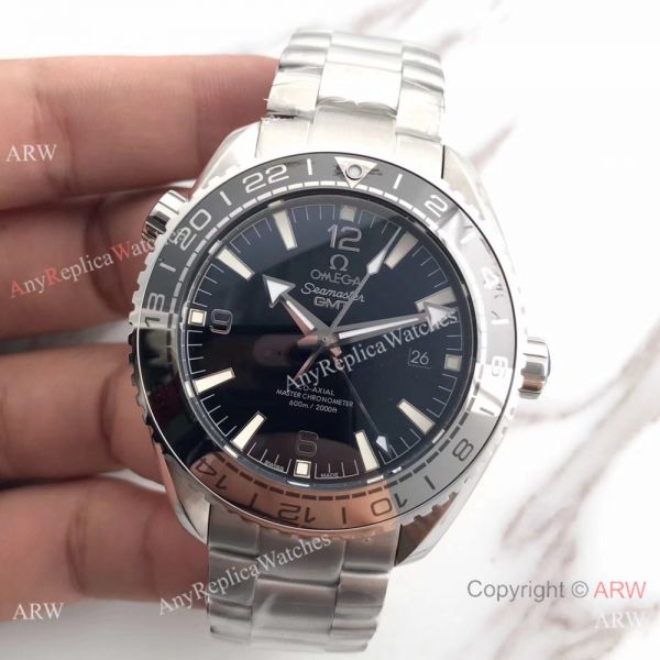 Swiss Grade Omega Seamaster GMT 600m Replica Watch SS New Bezel Swiss Grade Omega Seamaster GMT 600m Replica Watch SS New Bezel