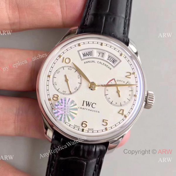 Swiss Replica IWC Portugieser Annual Calendar IW503504 Watch Gold Markers Swiss Replica IWC Portugieser Annual Calendar IW503504 Watch Gold Markers