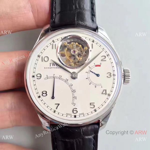 Swiss Grade IWC Tourbillon MysteRe ReTrograde Replica Watch Gold Arabic Swiss Grade IWC Tourbillon MysteRe ReTrograde Replica Watch Gold Arabic