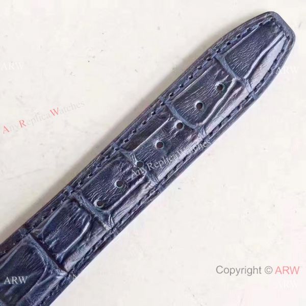 Swiss Grade 1A IWC Regulateur Watch White Dial Blue Leather Strap Swiss Grade 1A IWC Regulateur Watch White Dial Blue Leather Strap