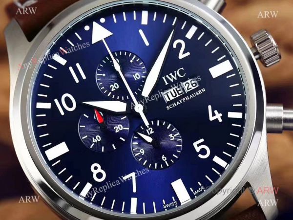 Replica IWC Pilots Chronograph Spitfire Dark Blue Dial Watch at Anyreplicawatch Replica IWC Pilots Chronograph Spitfire Dark Blue Dial Watch at Anyreplicawatch