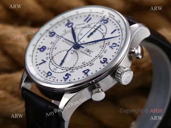 Newest Fake IWC Portugieser Rattrapante IW371215 SS Blue Markers Watch 41mm Newest Fake IWC Portugieser Rattrapante IW371215 SS Blue Markers Watch 41mm