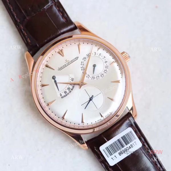 Replica Jaeger-LeCoultre Master Ultra Thin Reserve de Marche 39mm watch White Dial Rose Gold Replica Jaeger-LeCoultre Master Ultra Thin Reserve de Marche 39mm watch White Dial Rose Gold
