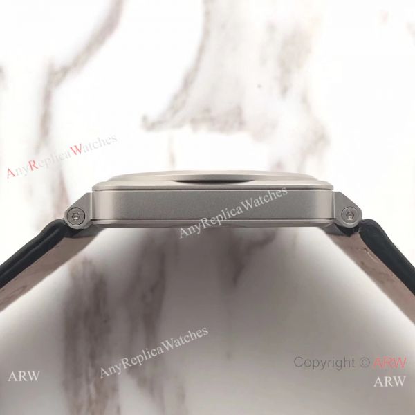 Swiss Fake Bell Ross BR03 100M Frosted Case watch Black Leather Band Swiss Fake Bell Ross BR03 100M Frosted Case watch Black Leather Band