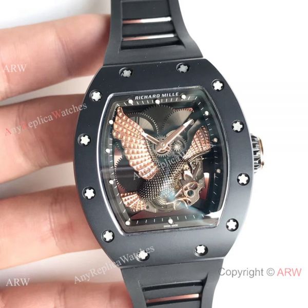 Knock off Richard Mille RM023-02 Rose Gold Eagle Skeleton Dial Ceramic Watch Knock off Richard Mille RM023-02 Rose Gold Eagle Skeleton Dial Ceramic Watch