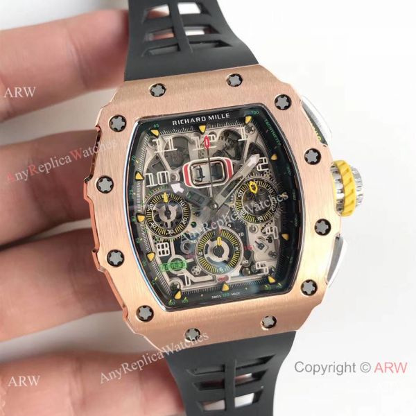KV Factory Swiss Richard Mille RM 11-03 Flyback 7750 Watch Skeleton Dial Black Rubber KV Factory Swiss Richard Mille RM 11-03 Flyback 7750 Watch Skeleton Dial Black Rubber