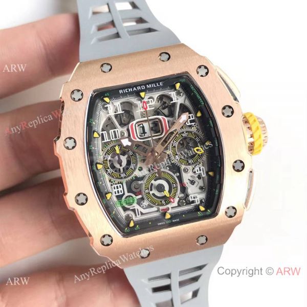 KV Factory Swiss Richard Mille RM 11-03 Rose Gold Flyback Chronograph Watch KV Factory Swiss Richard Mille RM 11-03 Rose Gold Flyback Chronograph Watch