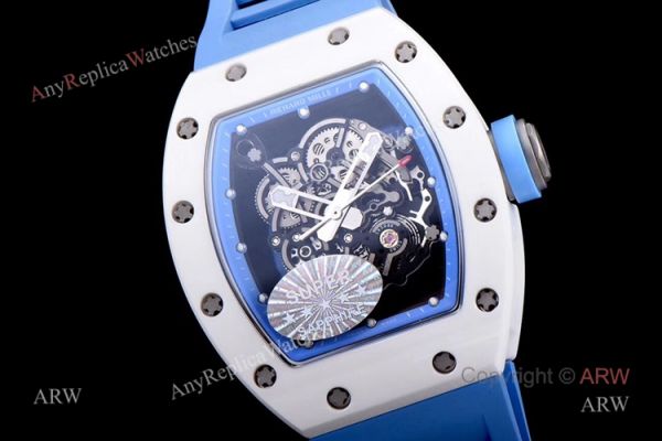 Swiss Richard Mille Bubba Watson RM055 White Ceramic Knockoff Watch Swiss Richard Mille Bubba Watson RM055 White Ceramic Knockoff Watch