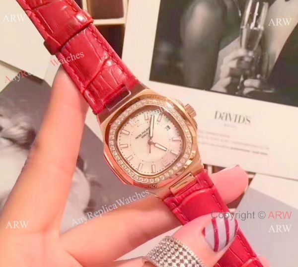 Best Quality Patek Philippe Nautilus Womens Rose Gold Diamond Watch Best Quality Patek Philippe Nautilus Womens Rose Gold Diamond Watch