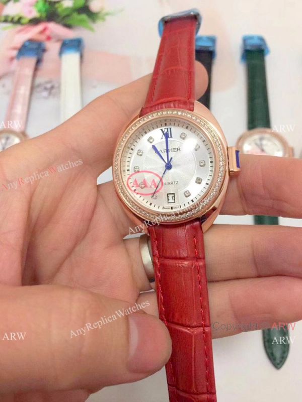 Japan Quartz Replica Cle de Cartier Lady Watch Rose Gold Pink Version Japan Quartz Replica Cle de Cartier Lady Watch Rose Gold Pink Version