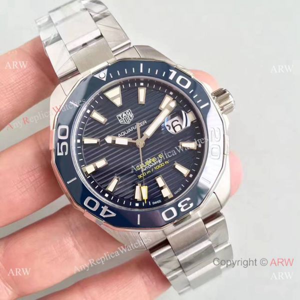 2018 Swiss Grade TAG HEUER Aquaracer Calibre 5 SS Blue Ceramic Watch 2018 Swiss Grade TAG HEUER Aquaracer Calibre 5 SS Blue Ceramic Watch